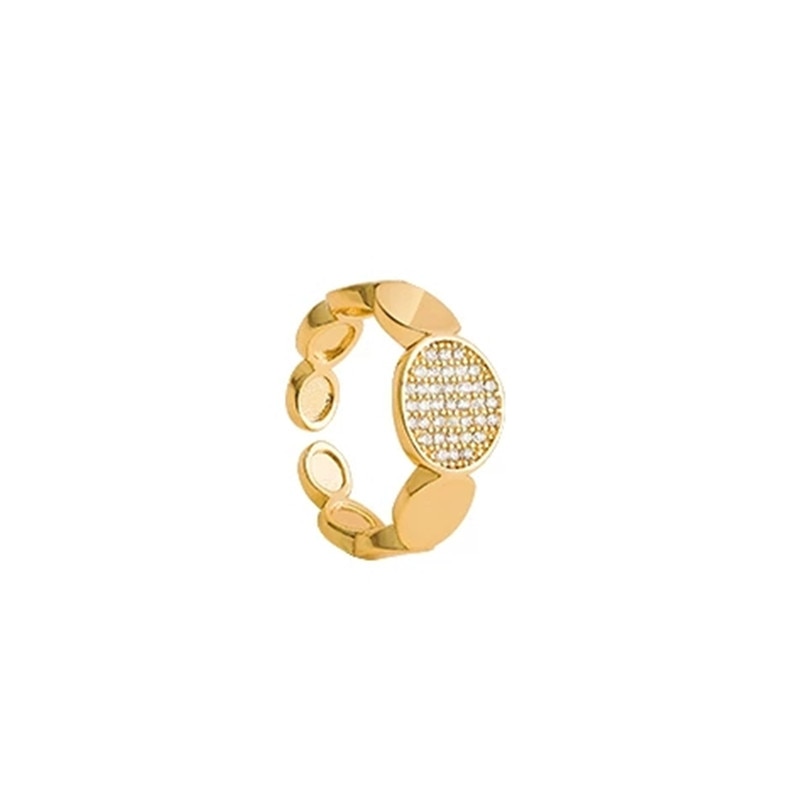 Gold Circle Open Ring