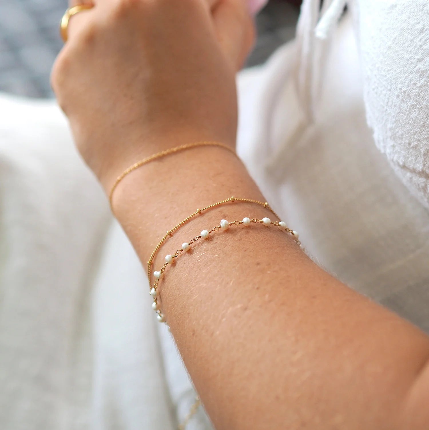 Pearly Ball Bracelet