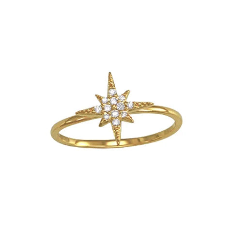 Pave Starburst Ring