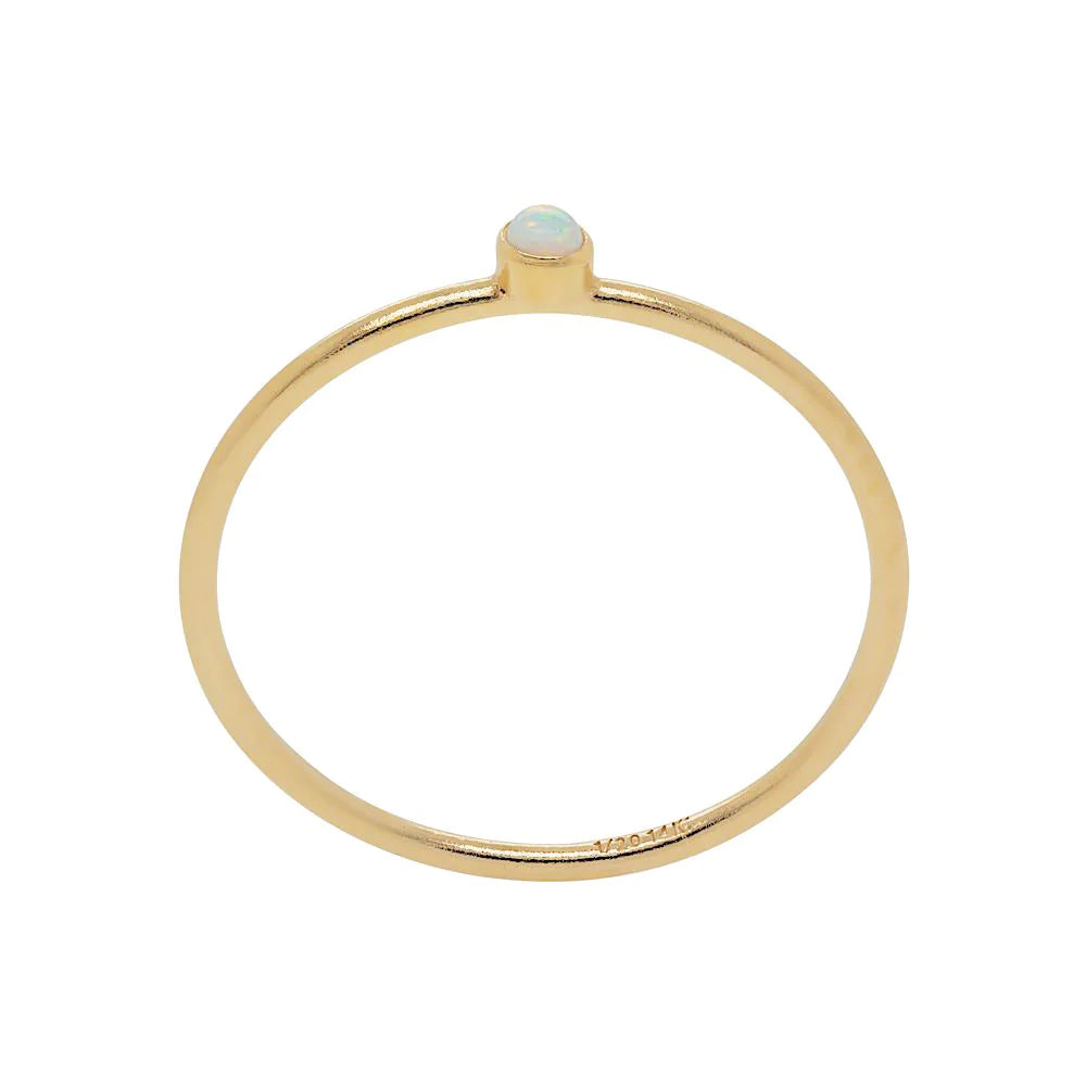 Baby Opal Ring Gold