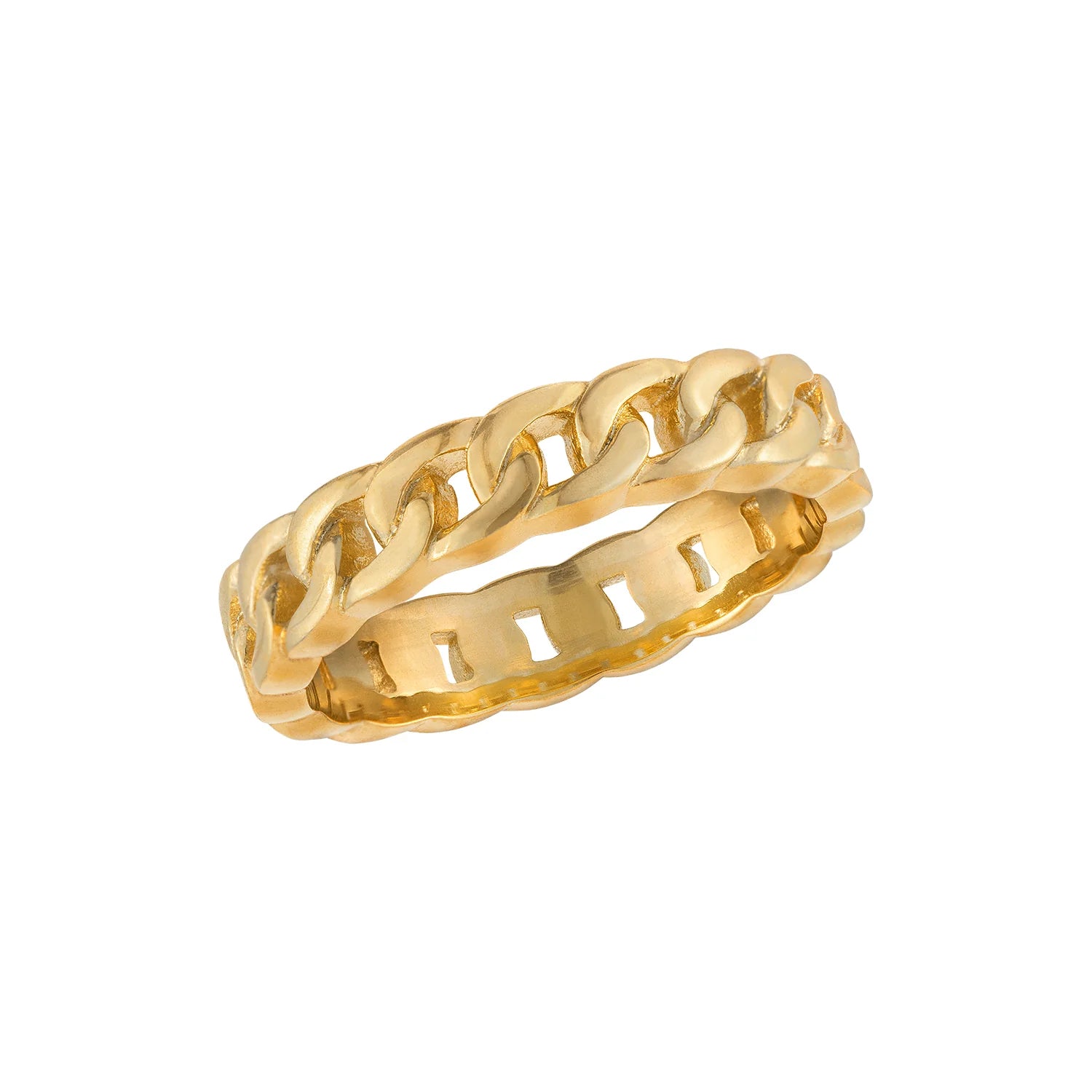 Intertwined Gold Chain Ring