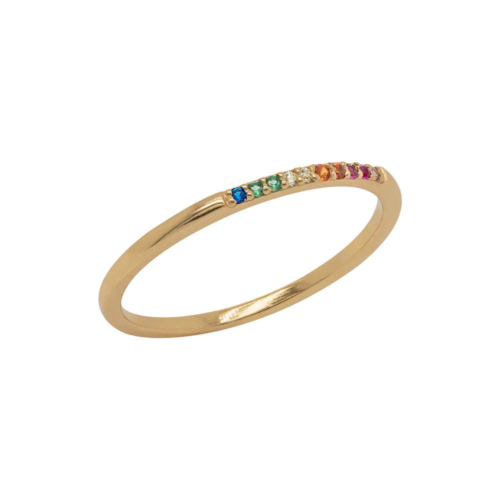 Rainbow Eternity Ring