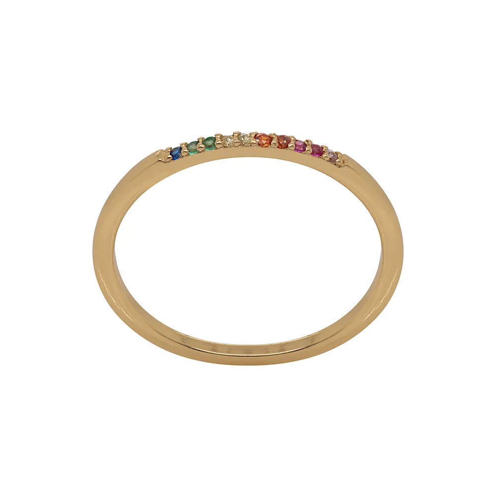 Rainbow Eternity Ring