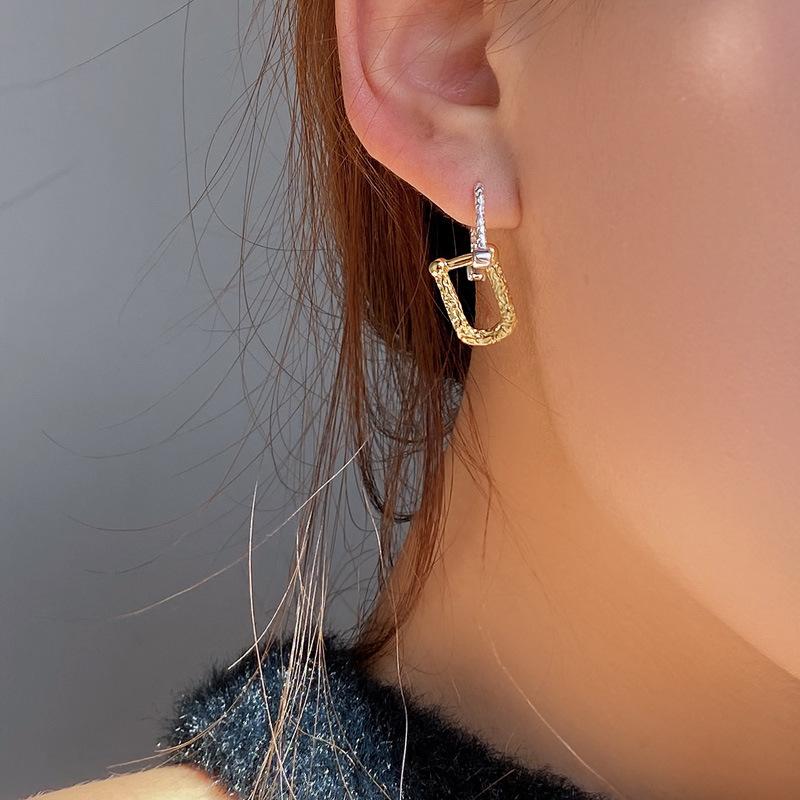 Mirage Textured Lock Hoops