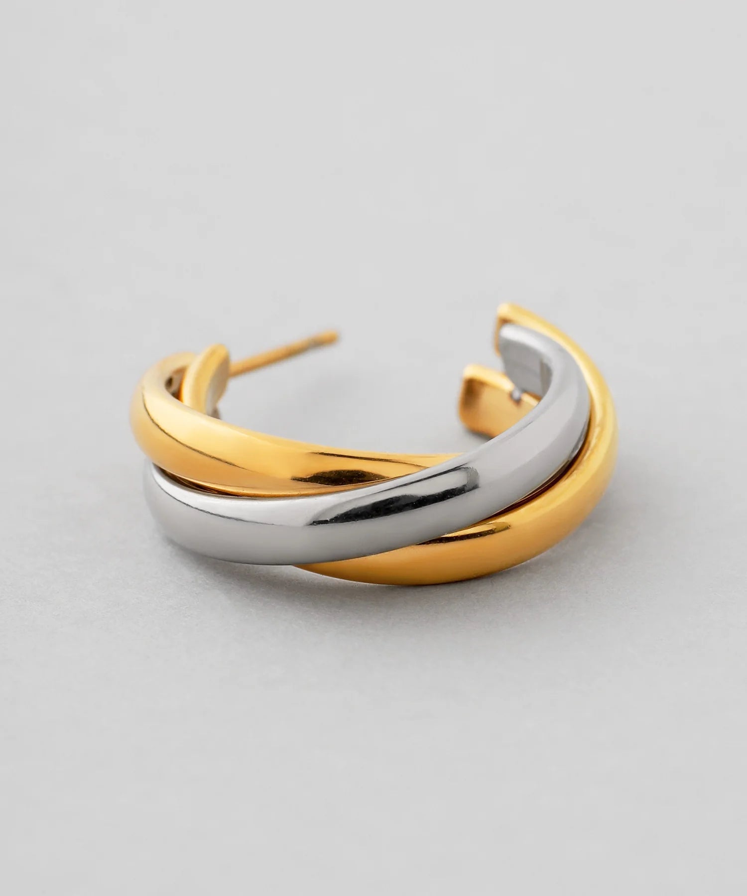 Mirage Dual-Tone Crescent Hoops