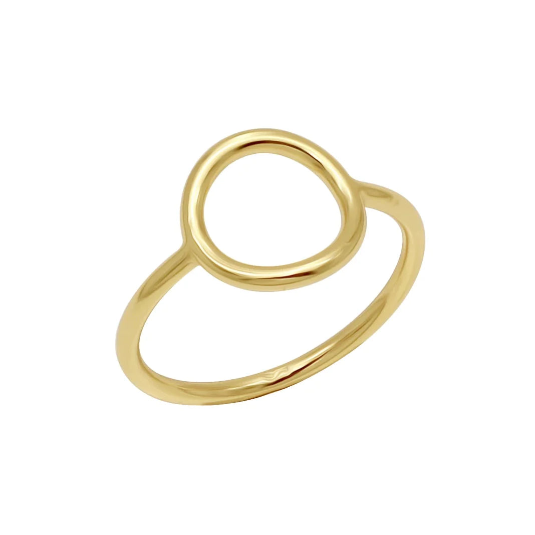 Perfect Open Circle Ring Gold