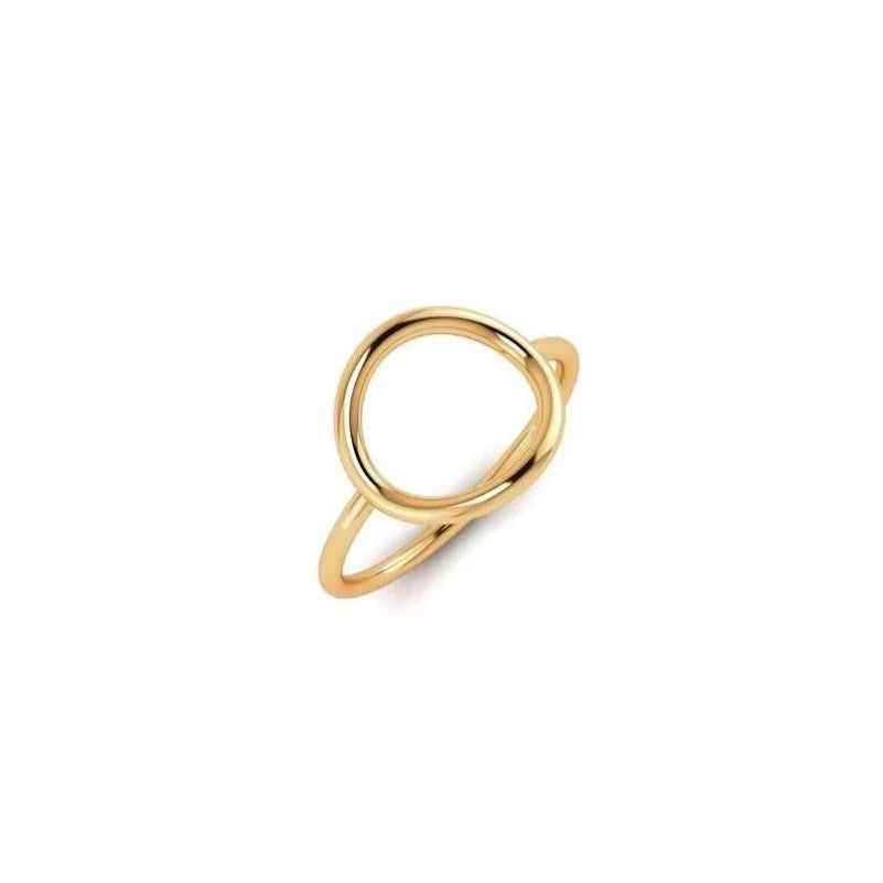 Perfect Open Circle Ring Gold